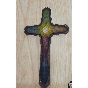 Western Style Wall Hanging Decorative Cross 20"x12" NEW IN BOX